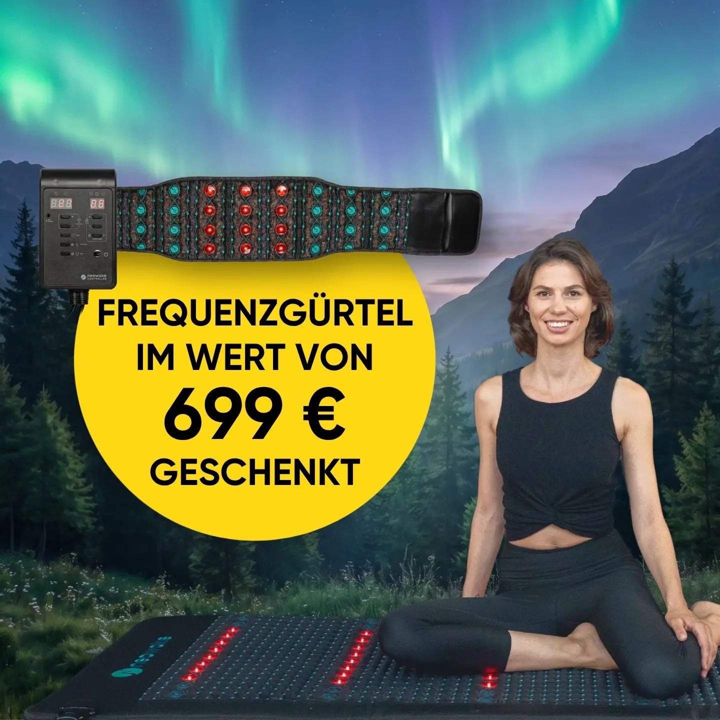 neowake® Frequenzmatte + GRATIS Frequenzgürtel