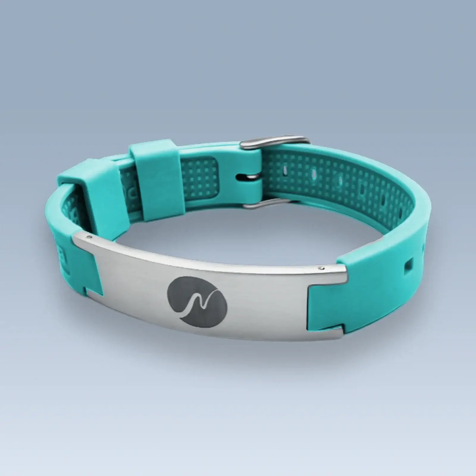 neowake Energy Bracelet in Türkis mit Edelstahl-Element