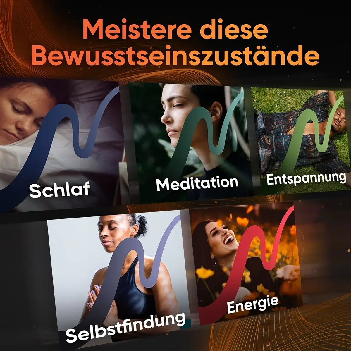 Bewusstseinszustände der neowake Sound Sessions: Schlaf, Meditation, Entspannung, Selbstfindung und Energie