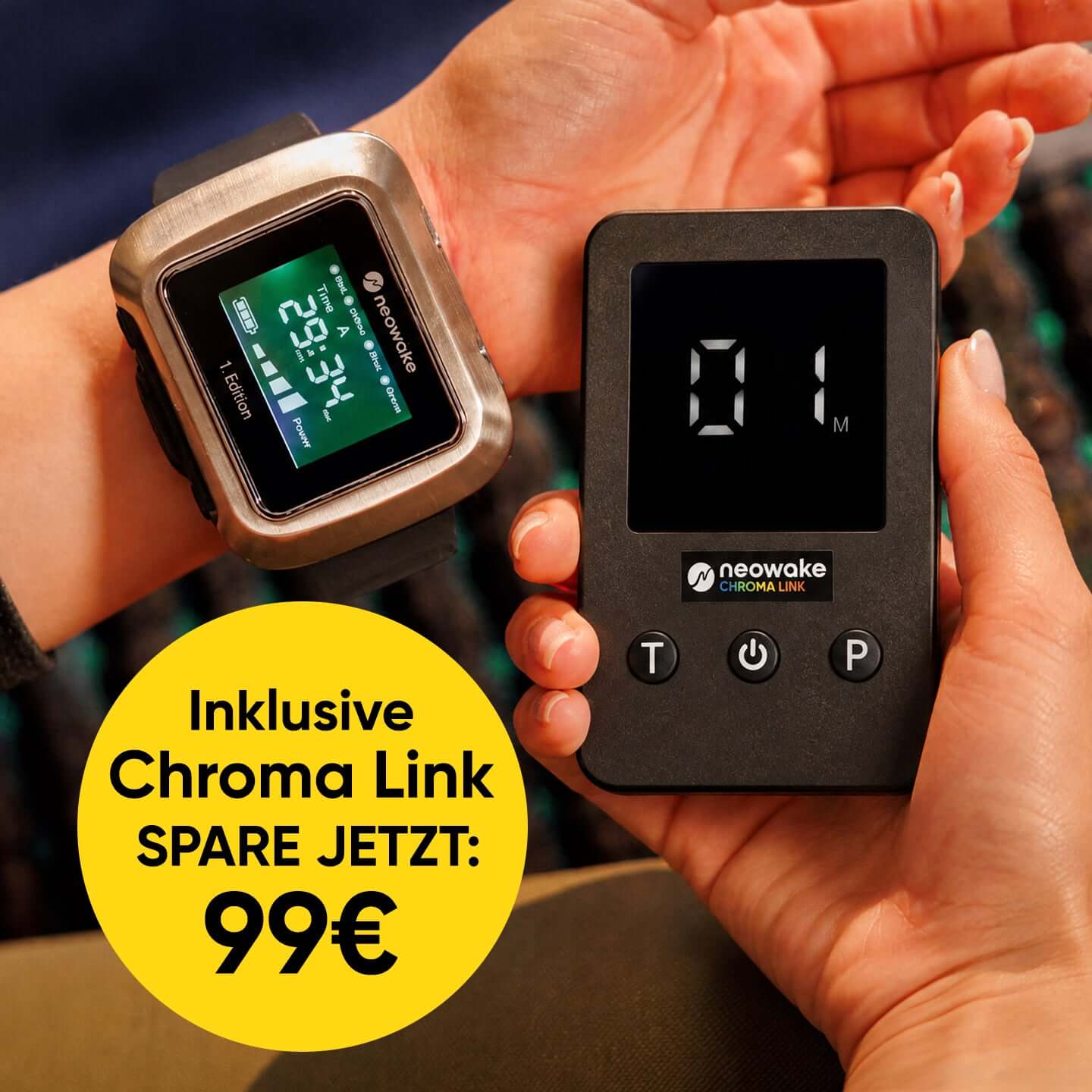 neowake® Chroma Watch + Chroma Link