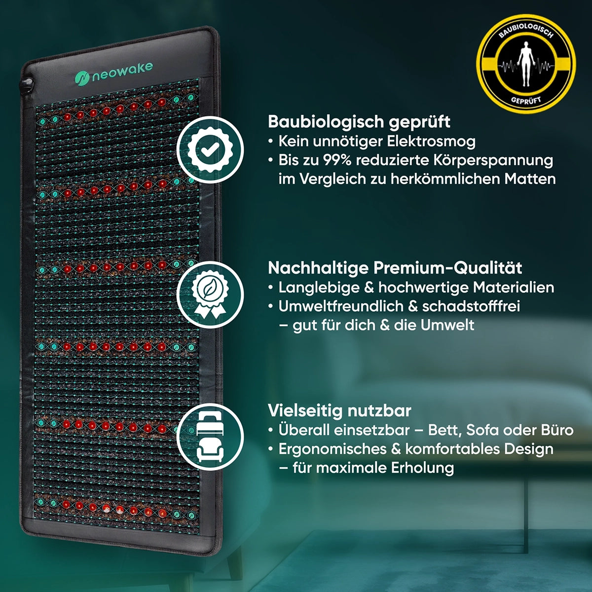 neowake® Frequenzmatte + GRATIS Frequenzmatte mini