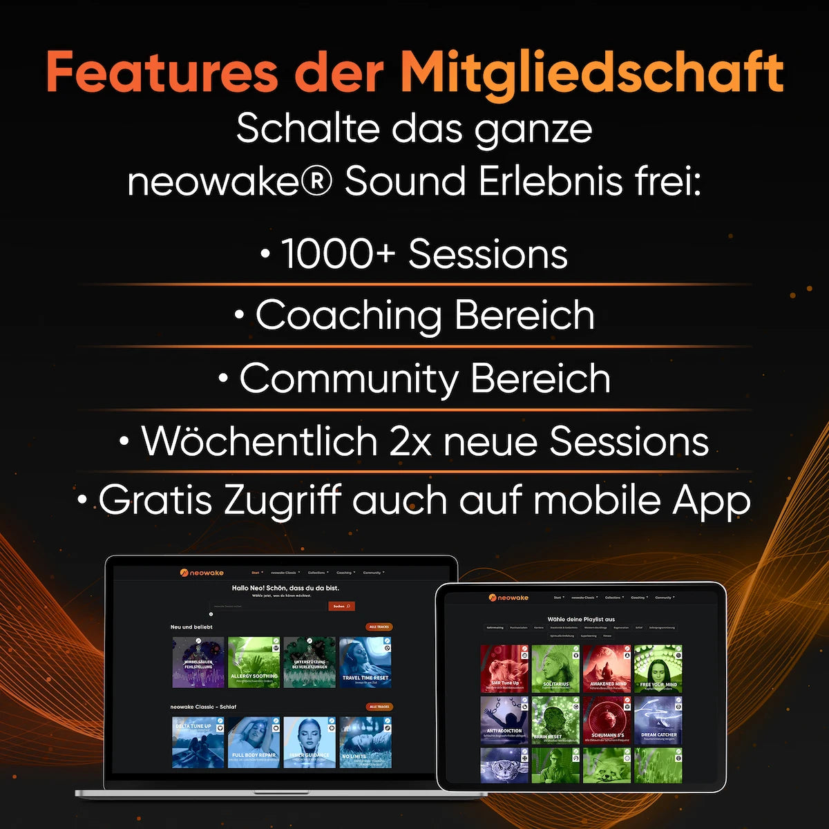 neowake® Mitgliedschaft inkl. App