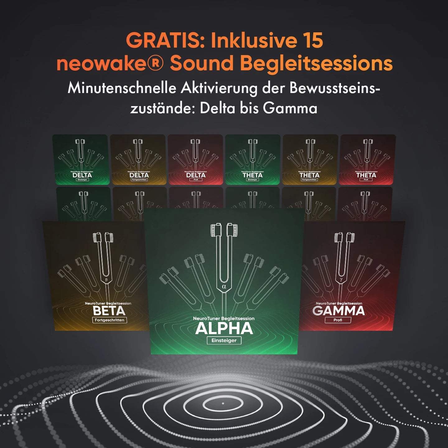 neowake® NeuroTuner Stimmgabel-Set