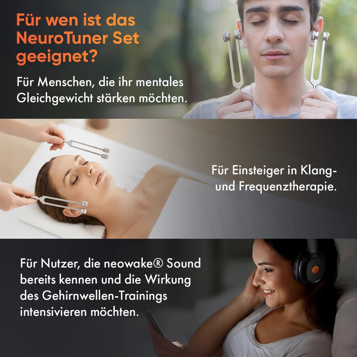 neowake® NeuroTuner Stimmgabel-Set