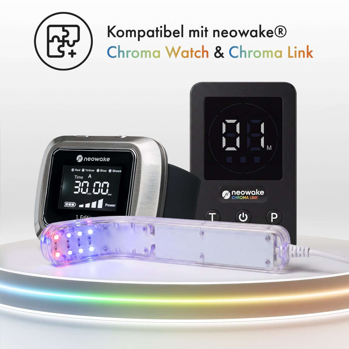 Chroma Link und Chroma Watch zusammen mit Infotext