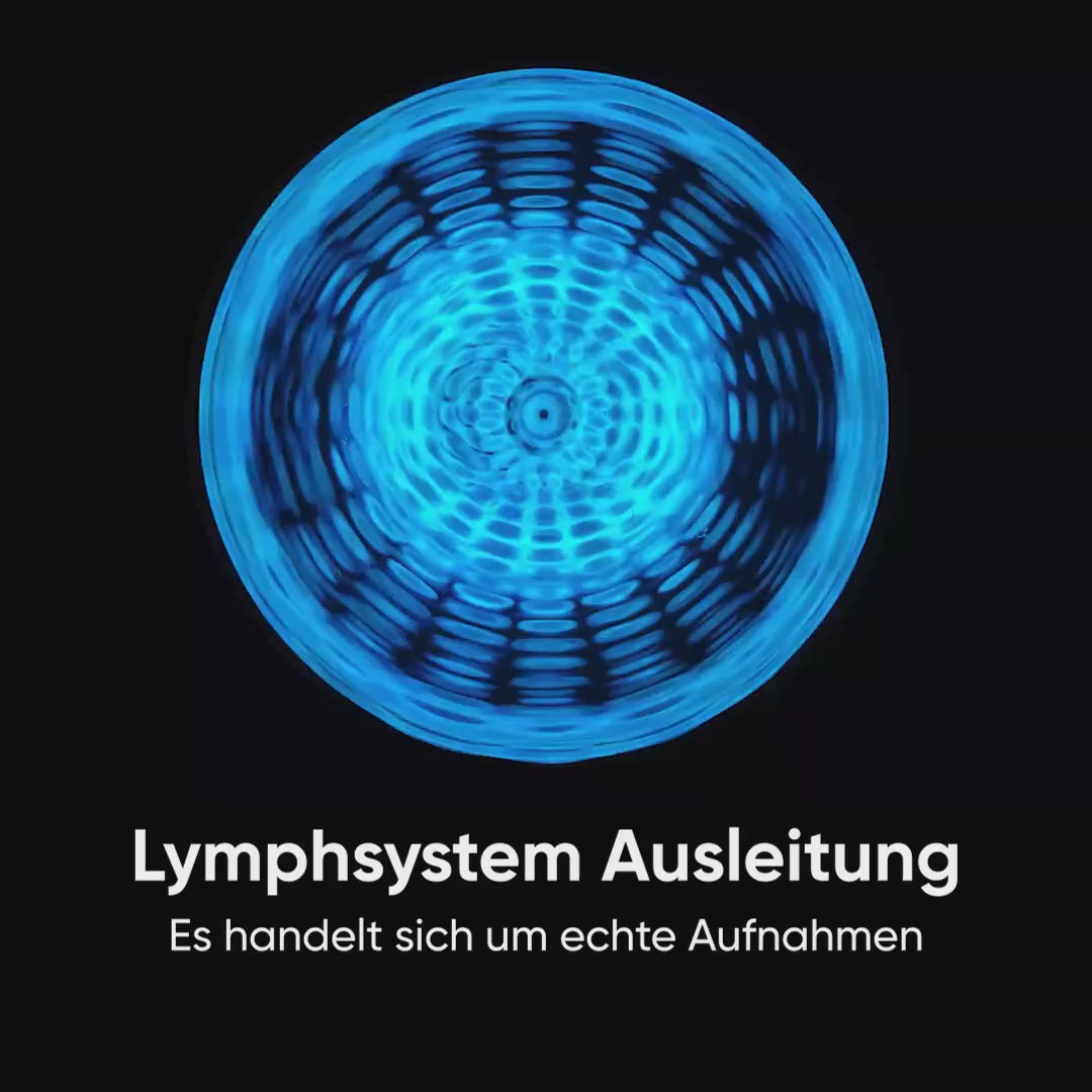 Videovorschau einer BIOTONICS Session mit Wasserklang-Aufnahme in Blau