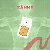 Zähne Chipkarte